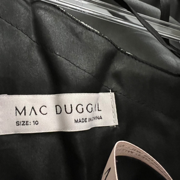 Mac Duggal One Shoulder Bow Midi Dress 67906 - Picture 8 of 11